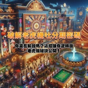 你還在輸錢嗎？這招讓你逆轉勝！破解吐分密碼，老虎機致勝秘訣大公開！