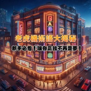 老虎機新手必看！超詳細術語大解密，讓你贏錢不再是夢！