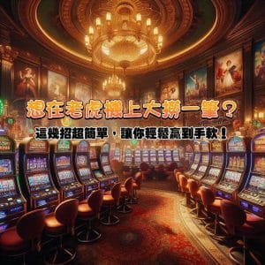 想在老虎機上大撈一筆？ 這幾招超簡單，讓你輕鬆贏到手軟！