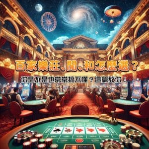百家樂莊、閒、和怎麼選？你是不是也常常搞不懂？這篇教你！