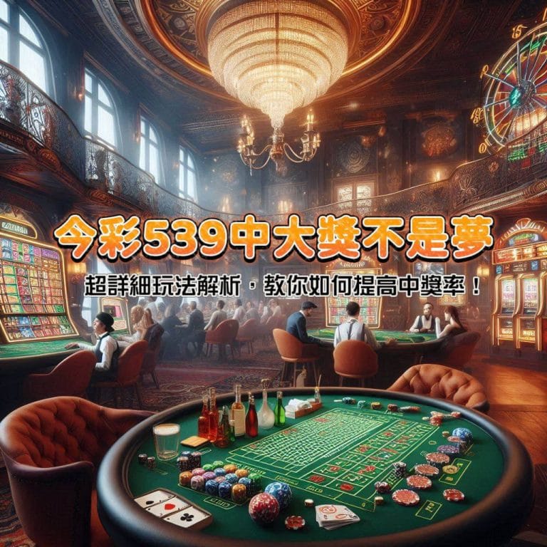今彩539中大獎不是夢!超詳細玩法解析,教你如何提高中獎率!