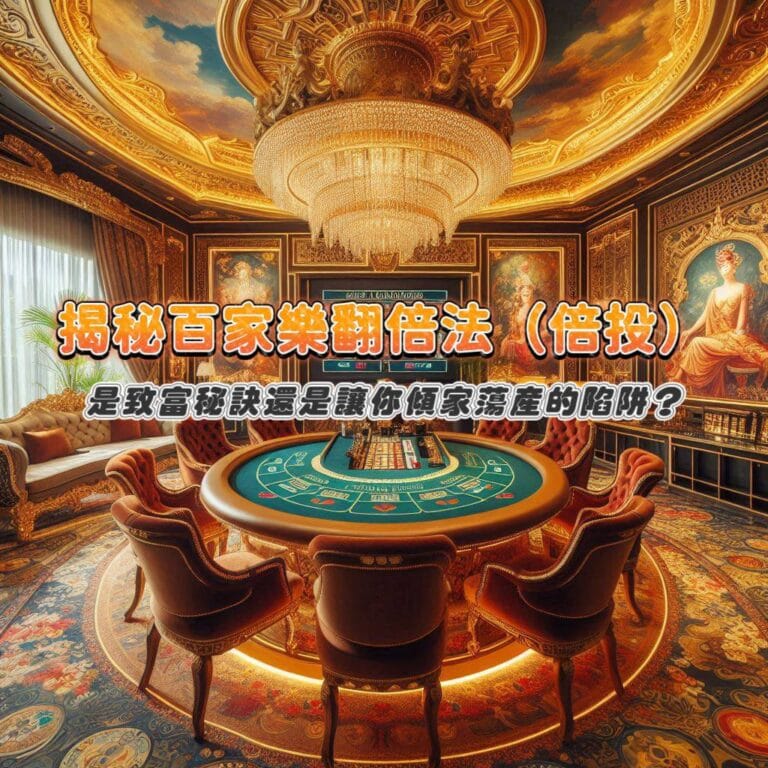 揭秘百家樂翻倍法:是致富秘訣還是讓你傾家蕩產的陷阱?